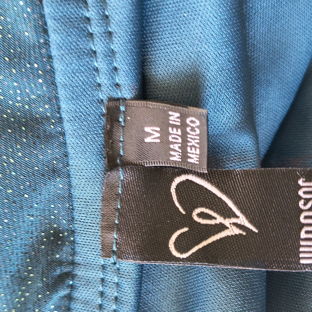 Windsor Strapless Teal Dress - Picture 4 of 4